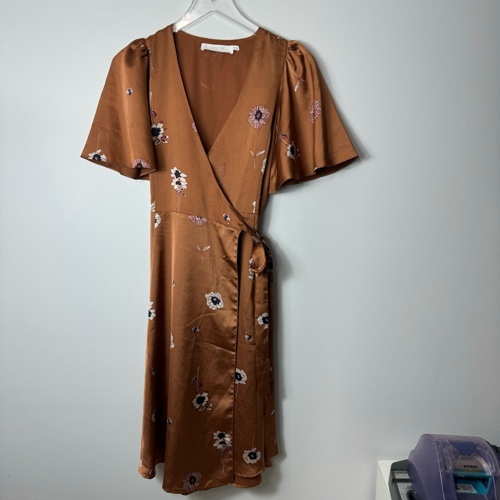 Aster flora Wrap Dress maxi dress size small 1981 - Picture 1 of 3
